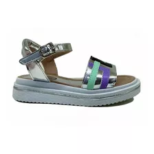 Sandalias Para Nenas Tiras Colores Hebillas Livianas Moda