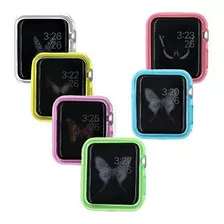 Reloj De Manzana Case38mm Iwatch 6 Paquete De Colores Transp