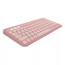 Teclado Bluetooth Logitech Pebble Keys 2 K380s Rosa Esp Teclado Rosado Idioma Español