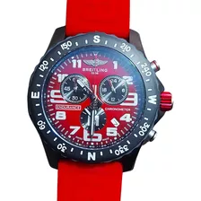 Reloj Genérico Breitling Chronometre Endurace Pulso Rojo-aaa