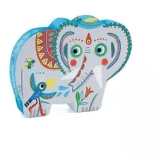 Puzzle Silueta Elefante Asiático 24 Piezas
