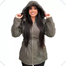 Casaco Frio Parka Duplaface Plus Feminino Intenso Verde Frio