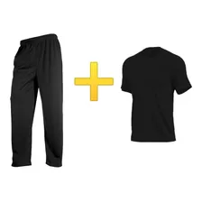 Pantalón Náutico Negro + Remera Set Completo!!!