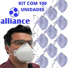 Kit 100un Respirador Descartável Pff2 Anvisa Ca46.662