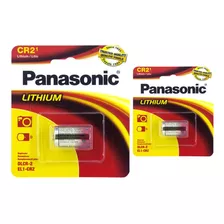 02 Pilhas Panasonic Cr2 3v Bateria 2 Cartelas