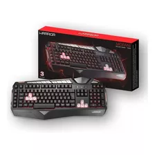 Teclado Gamer Warrior Morani Com Teclas Macro Led - Tc209