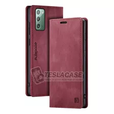 Carcasa Samsung Note 20 Flipcover Rojo + Lámina Hidrogel