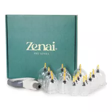 Kit Ventosas Zenai C/ 18 Copos Bomba Anatomica Alta Sucção