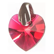 Dije Swarovski Corazón Chico Rojo