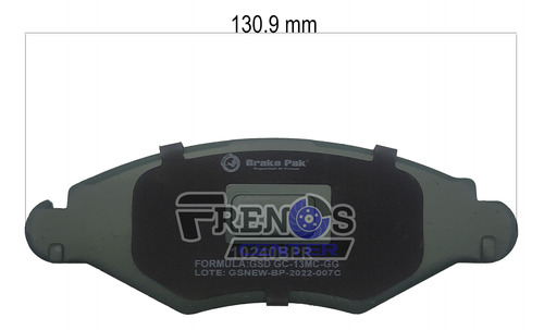 Pastilla Freno Del Brake Pak Para Renault Kangoo Foto 6