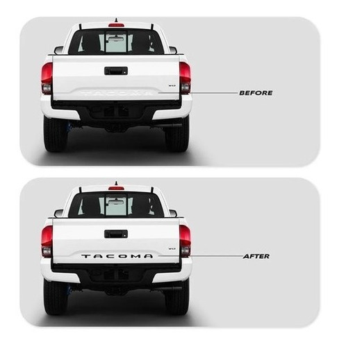 Emblema Toyota Tacoma Letras 3d Tapa Trasera Del 16-23 Foto 3