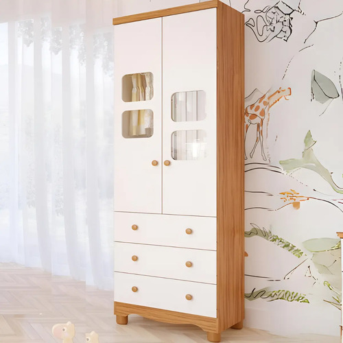 Guarda Roupa Infantil 2 Portas 3 Gavetas Branco Uli Faura