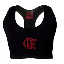 Top Flamengo Feminino Alça Larga Crf - Conforto Rubro-negro!