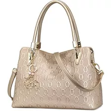 Bolsa Para Dama Dorado Cuero Tote Foxer