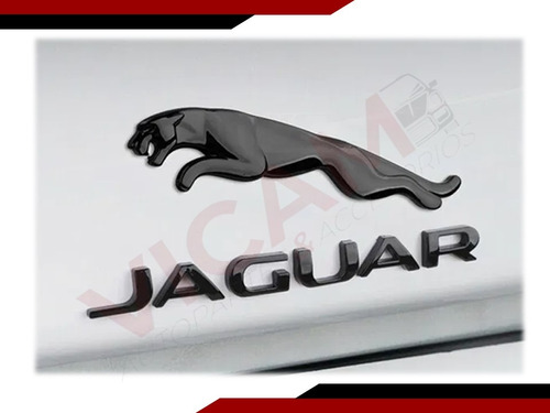 Emblema Para Cajuela Jaguar Para Varios Modelos Negro Foto 3
