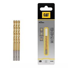 Broca Hss Metal Titanio 2.5mm (pack 3) Cat Acero-madera-pvc