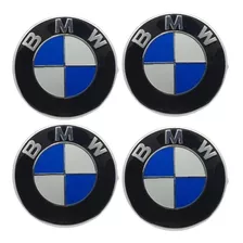 4 Centros Tapa De Rin Bmw 68mm 4 Unidades Serie1,2,3,4,5,6,7