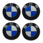 4 Centros Tapa Rin Compatible Bmw 68mm Serie 1,2,3,4,5,6,7 