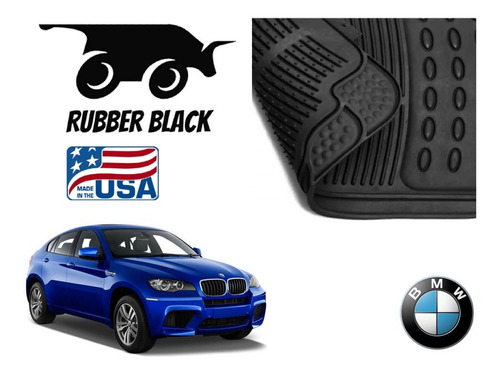 Kit Tapetes De Uso Rudo Bmw X6 2013 Rubber Black Original Foto 4