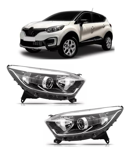 Farol Captur 2017 2018 2019 Eltrico Par