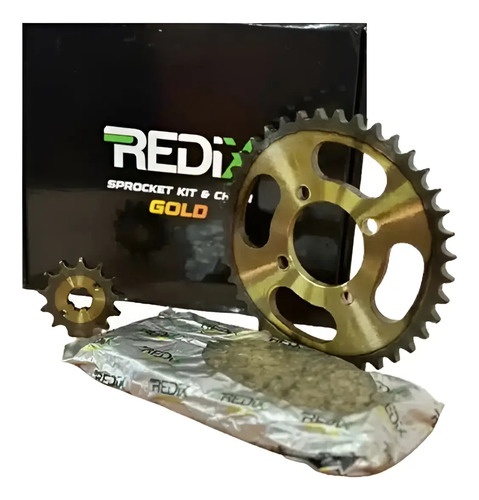 Kit De Arrastre Para Yamaha Crypton 115 Reforzado Rd Plateado