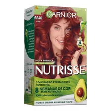  Nutrisse Rubi 6646 Louro Escuro Acobreado Vermelho Garnier