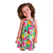 Kit 3 Vestidos Kyly Infantil Verão Meia Malha Regata