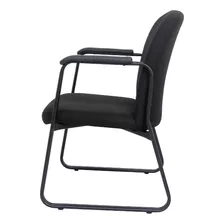 Cadeira C/ Encosto Preta Ideal Para Hospitais - Frete Grátis