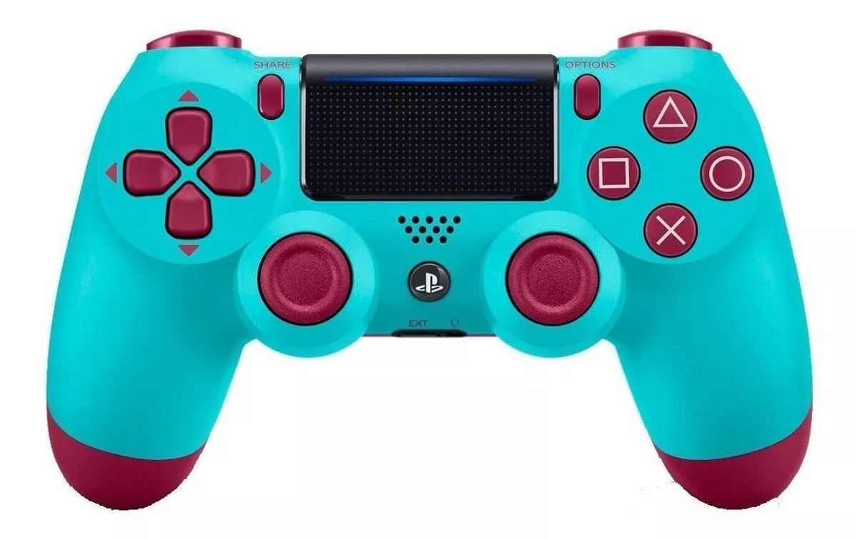 Controle Joystick Sem Fio Sony Playstation Dualshock 4 Berry Blue