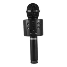 Microfone Bluetooth Sem Fio Karaoke Kids Muda Voz + Cor Preto