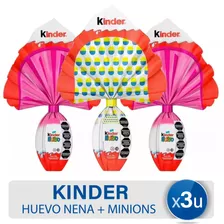 Huevo Kinder Nena + Gran Sorpresa Minions - Combo Pascuas