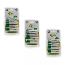 12 Pilas Aa Recargables Bty 2500mah Nimh Boleta Gtia