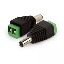 Kit 100 Peças Conector Plug P4 Macho Para Instalação Câmeras