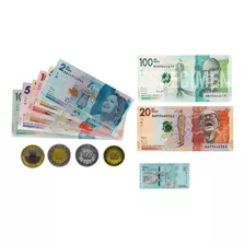 Juego Billetes Didácticos Dólares Y Pesos Colombianos