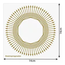 Placa Radiônica Desimpregnador - Gráfico Feng Shui