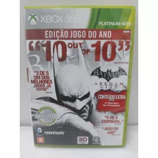 Jogo Xbox 360 Batman Arkham City Edição Jogo Do Ano Original