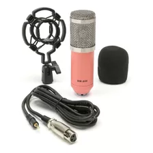 Computadora Pc Set Micrófono Condensador Bm 800 + Trípode Color Rosa