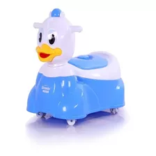 Pelela Bebe Infantil Pato Con Rueditas Azul