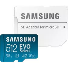 Memoria Micro Sd 512gb Samsung Evo Video 4k Ultra Hd 130mb/s