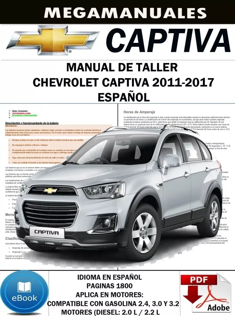 Manual De Taller Chevrolet Captiva 2011-2017 Español