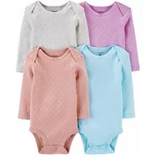 Carter´s Kit Body Carters Manga Longa Menina