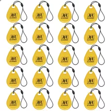 20x Chaveiro Proximidade Tag 13,56mhz Amarelo Jfl Mifare