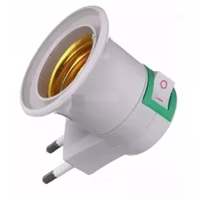 Soquete Ampolleta E27 Con Enchufe Interruptor Color De La Luz Blanco Neutro