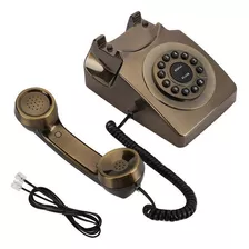 Wx-3123# Bronce Antiguo Teléfono Fijo Teléfono Escritorio