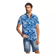 Camisa Hombre Manga Corta San Diego Azul Ferouch Ss 2022