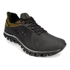 Tênis Masculino Olympikus Linear 795 Preto/dourado