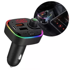 Transmisor Fm Bluetooth Auto Rgb Llamadas Usb Carga Rapida Alitrade