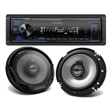 Auto Estéreo Kenwood Kmm-bt222u Bluetooth Con Bocinas 6.5