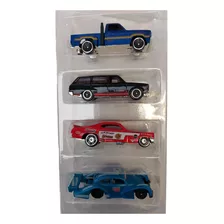 Carrinho Coleção De Ferro Hot Car Com 5 Unidades Miniaturas