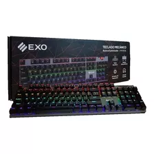 Teclado Gamer Exo Mecánico Retroiluminado Mk806 Color Del Teclado Negro